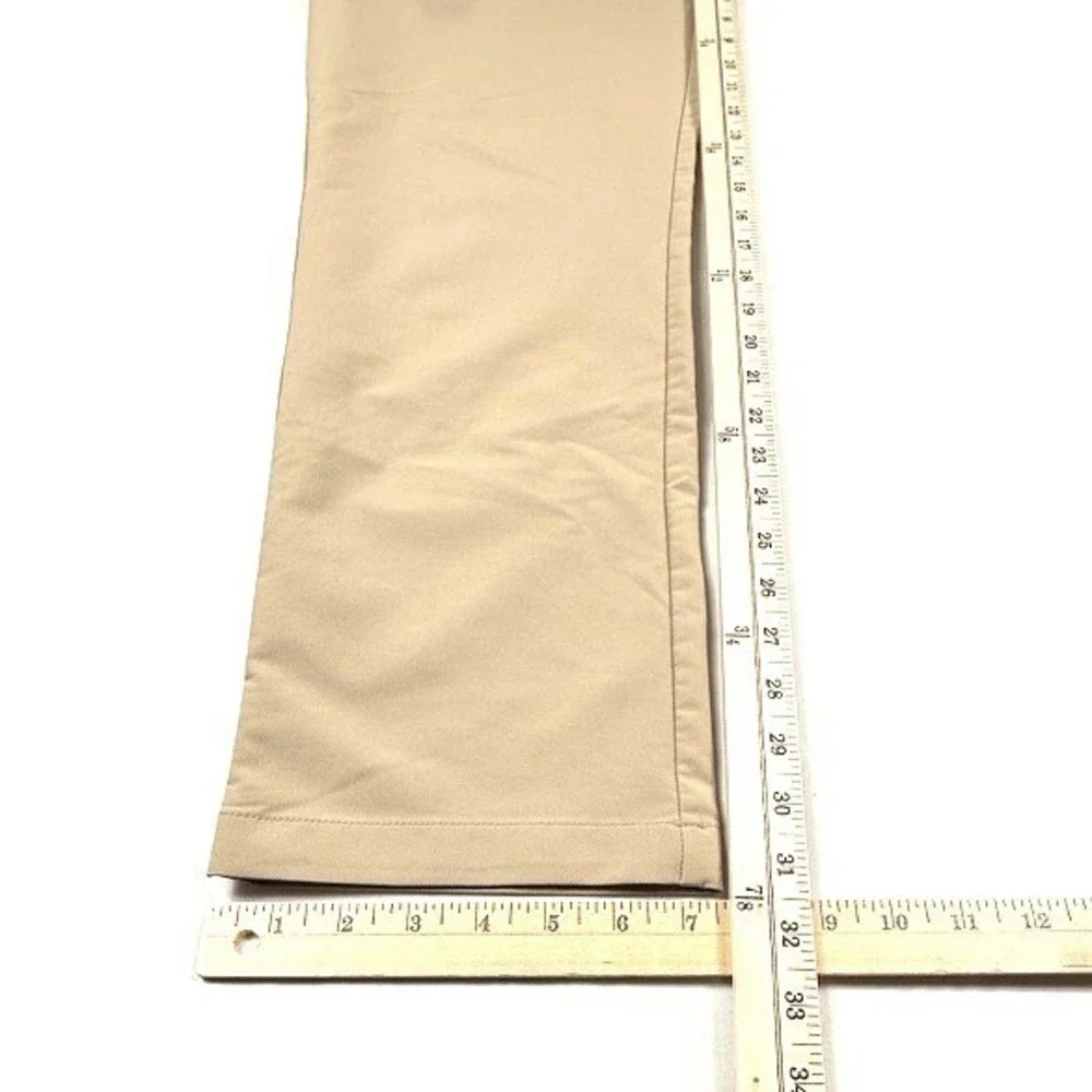 Banana Republic Core Temp Chino Pants Khaki Tan‎ Stretch Performance Mens 38x32